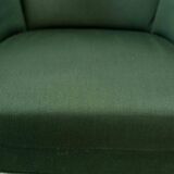 Vintage Mid Century Clubchairs - Cocktail Chairs in dark green fabrics 60s
