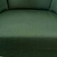 Fauteuil sen tissu vert foncé années 60