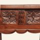 Castilian console table in carved walnut, early 20th century.