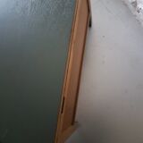 Green vintage wooden chest