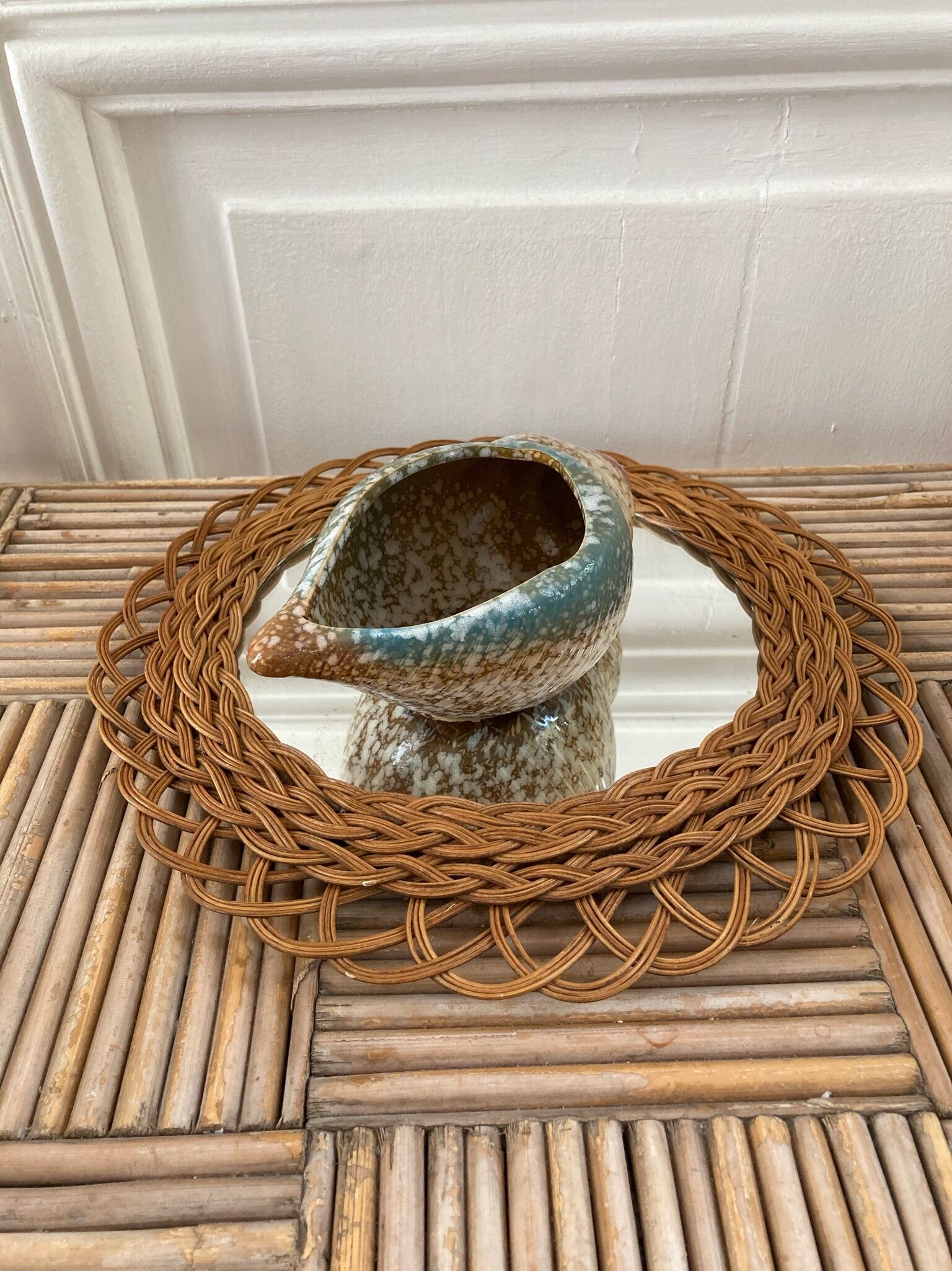 Vintage seashell ceramic