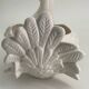 Grand cache pot céramique blanche vintage Pigeon