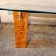 Gabriella Crespi (1922-2017) - Table basse en placage de loupe