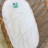 Vintage rattan cradle