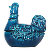 1960's Ceramic 'Rimini Blue' Chicken vide poche attr. to Bitossi