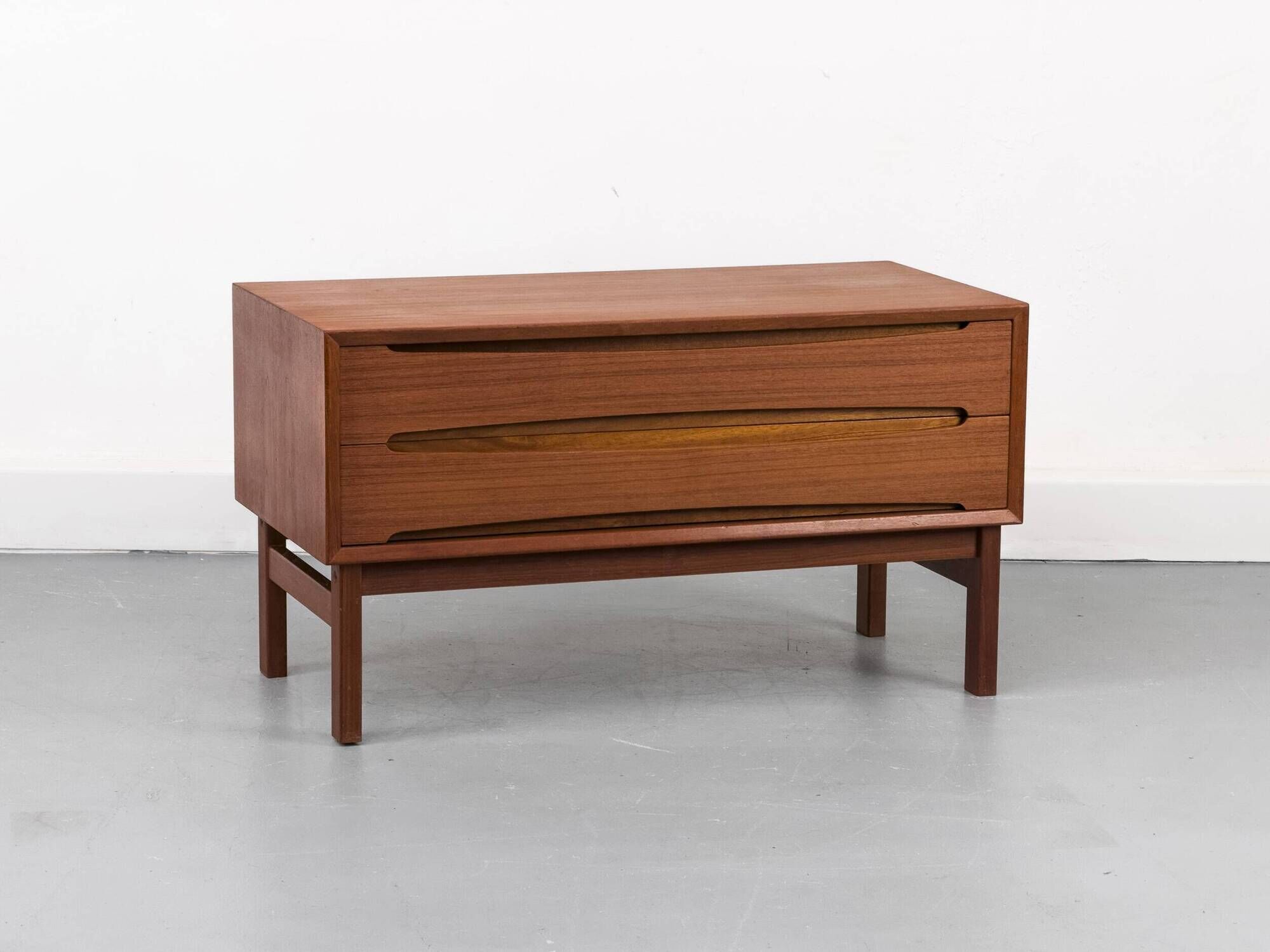 Teak Lowboard with Drawers, 1960s