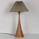 Lampe en bois tourné