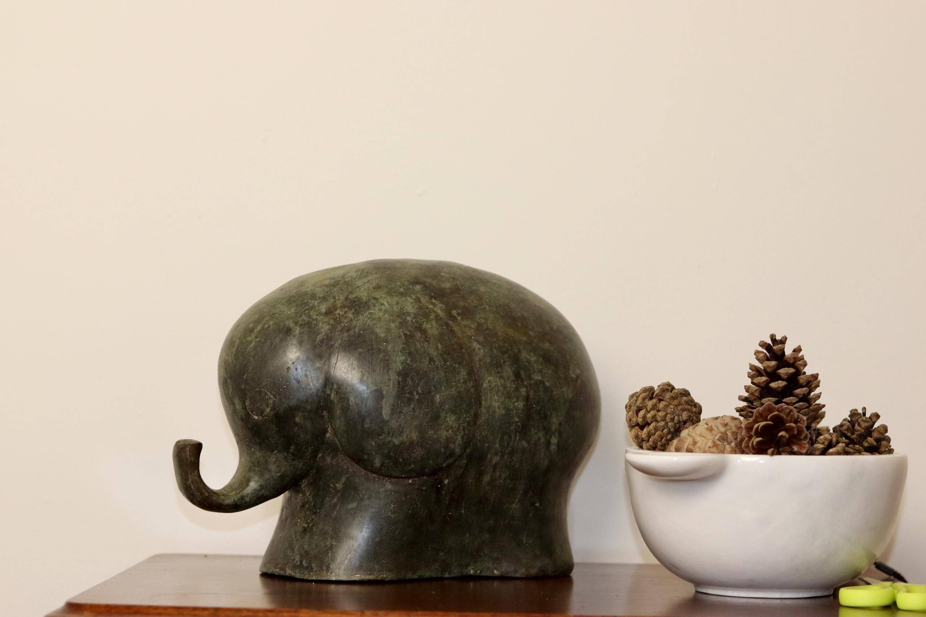 Large Vintage Elephant Sculpture
