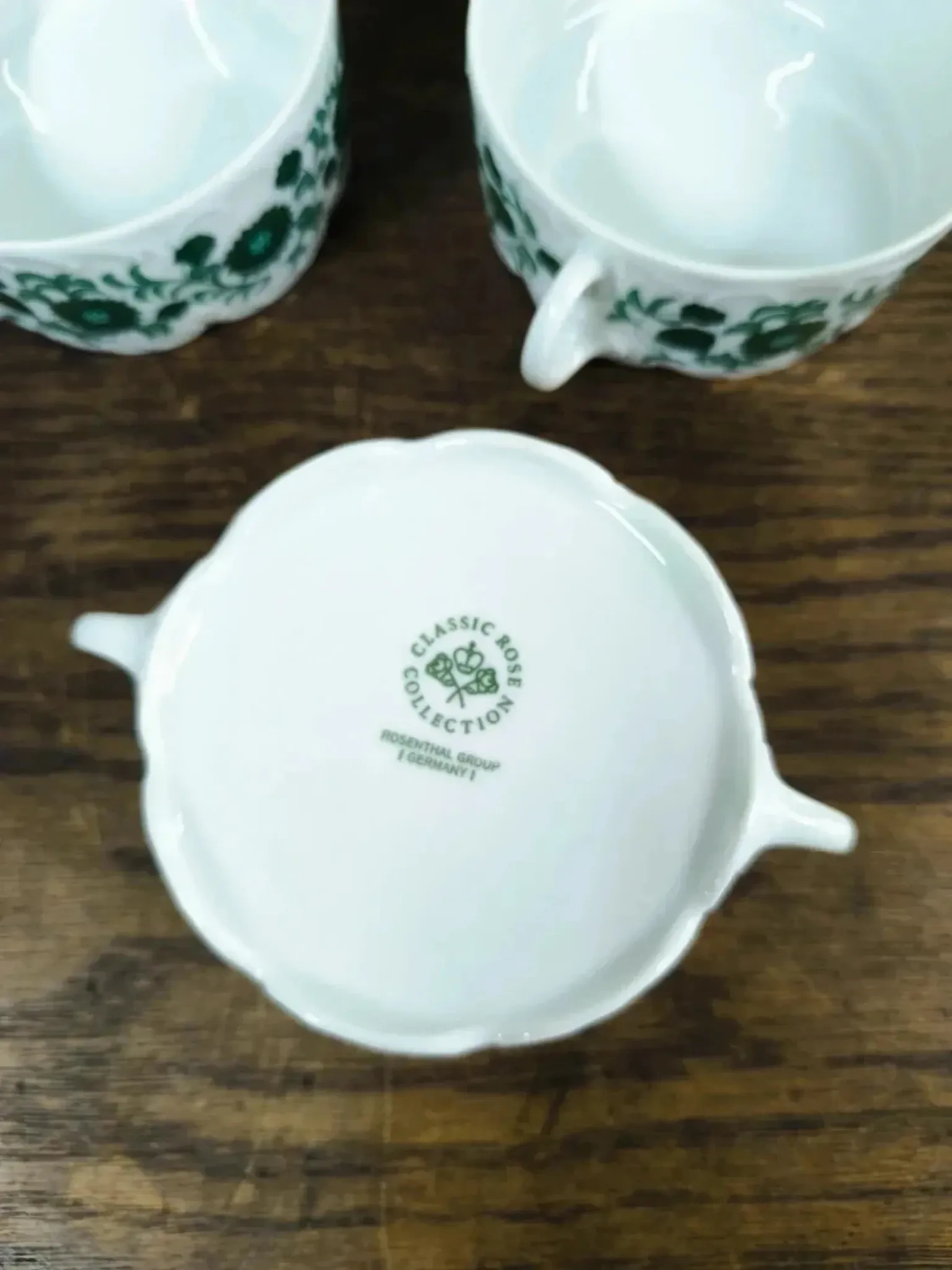 Bouillon bowls, vintage soup Rosenthal Monbijou Giscard