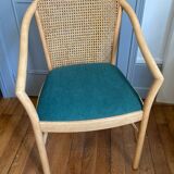 Wooden and cane chair