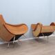 Fauteuils en velours style Lady du milieu du siècle des années 1960