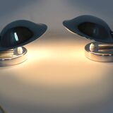 Bauhaus Style Chrome Bedside Table Lamps from Napako, Czechoslovakia, 1930s