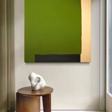 Original anise green painting trio 80x80 cm