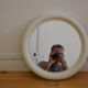 round white plastic mirror 1970s 1970 United Kingdom D:44cm