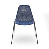 Vintage basket chairs by Gian Franco Legler, 1950s, set of 4.