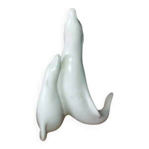 Paire d’otaries décoratives,