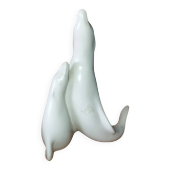 Pair of vintage decorative sea lions – 60s/70s