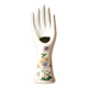 Soliflore ring in porcelain hand tattooed flowers