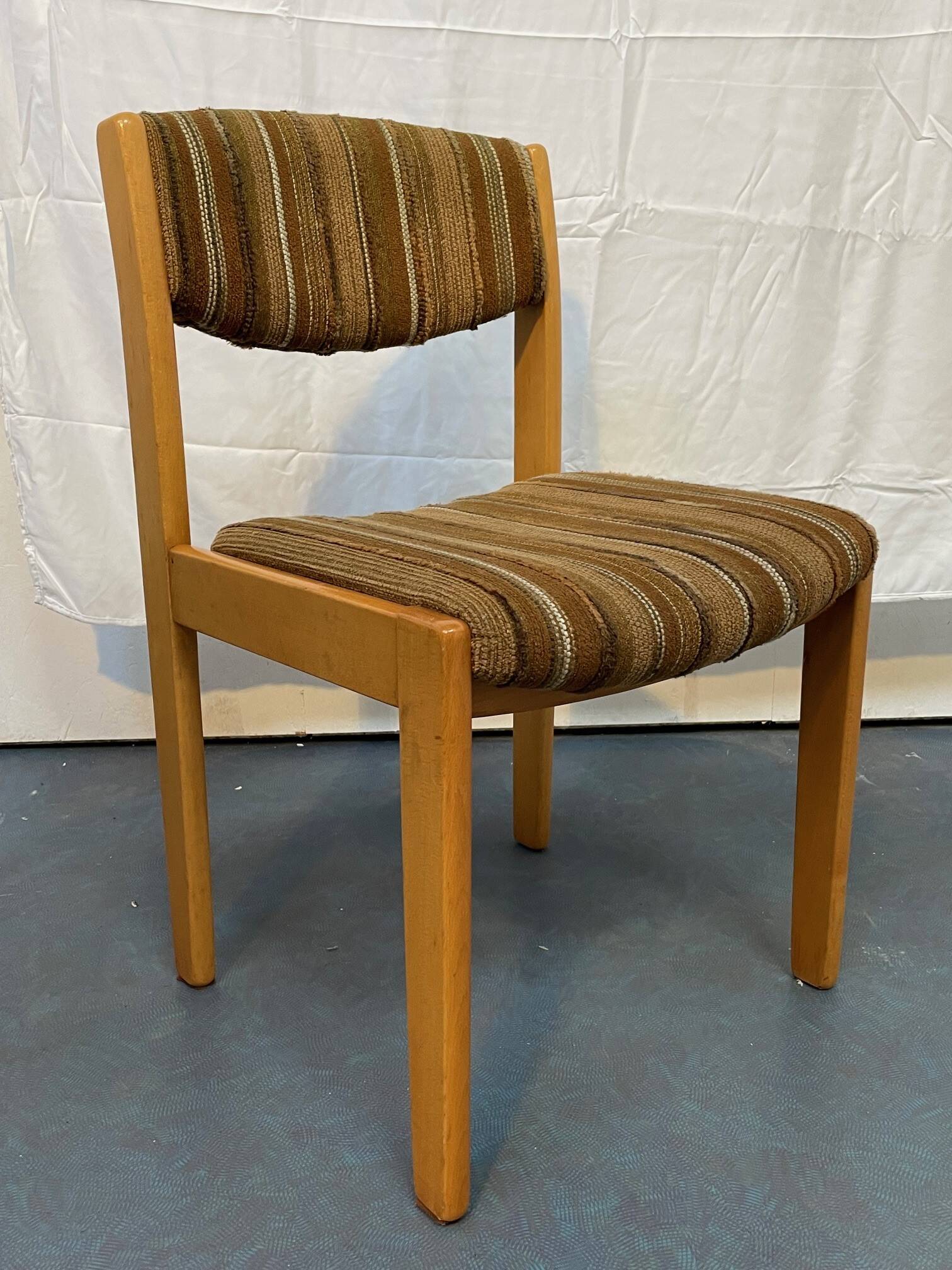 4 chaises vintage années 70