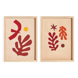 duo de collages contemporains