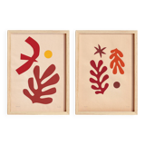 A duo of contemporary collages inspired by Matisse signed eawy.