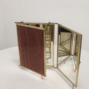 Folding mirror triptych. France 1920s 68x30cm