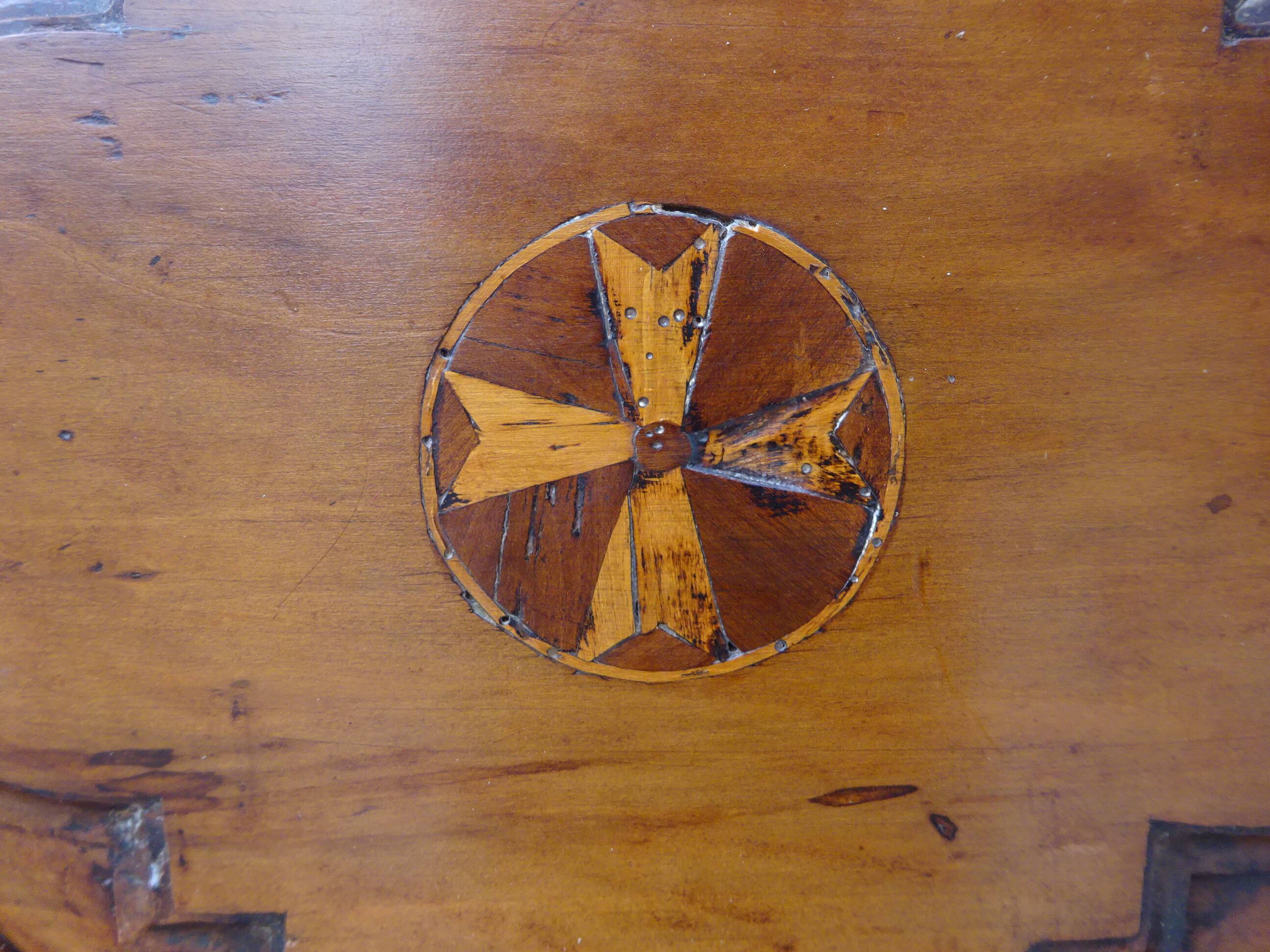 Antique Louis XIII wardrobe in solid walnut