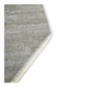 Beige Travertine Sculptural Coffee Table — Hexagonal Solid Natural Stone, Brutalist Design