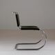 MR chair in leather by Ludwig mies Van der Rohe
