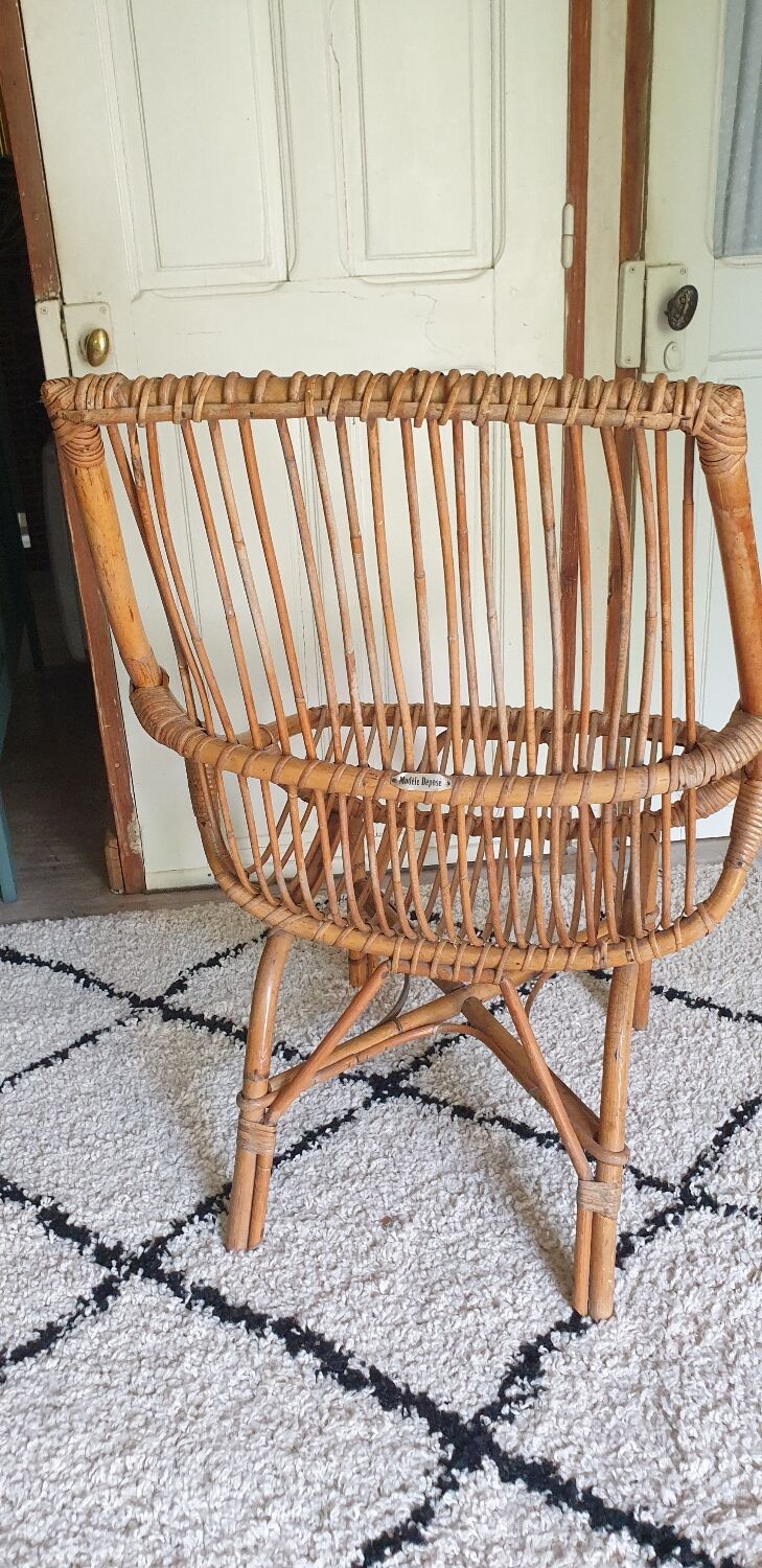 Rattan armchair