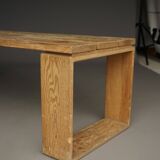 Vintage Scandinavian Solid Pine Bench. 1960s