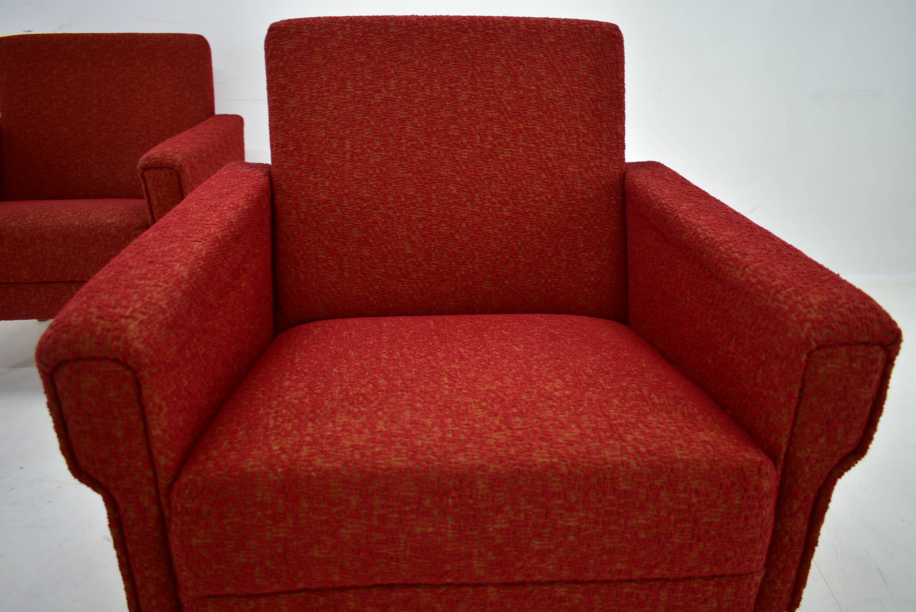 Paire de fauteuils des années 1950, Tchécoslovaquie