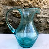 Pichet vintage en verre de soude