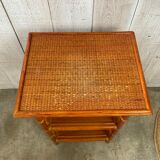 Rattan shelf