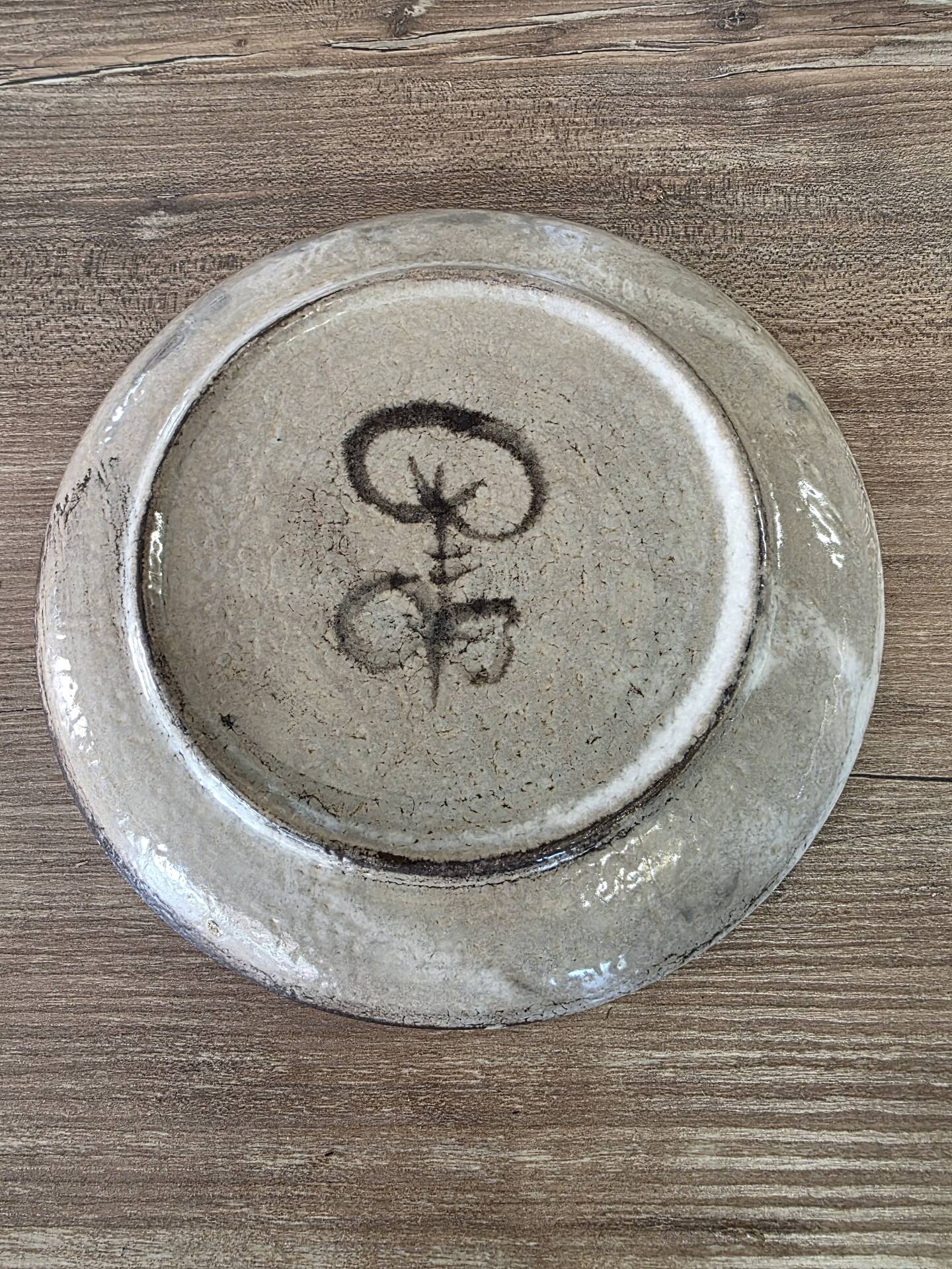 Ceramic plate Gustave Reynaud Le Mûrier Vallauris vintage