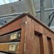 Wooden printing cabinet 36 drawers with typographic letters