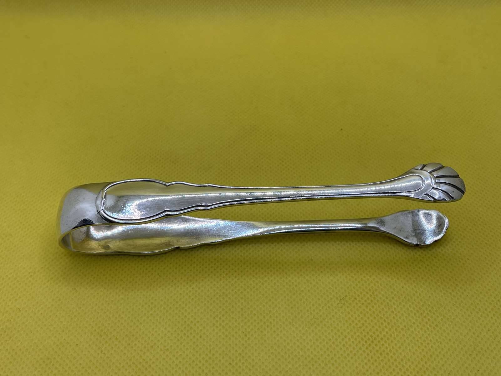 Pince à sucre en métal argenté boulenger