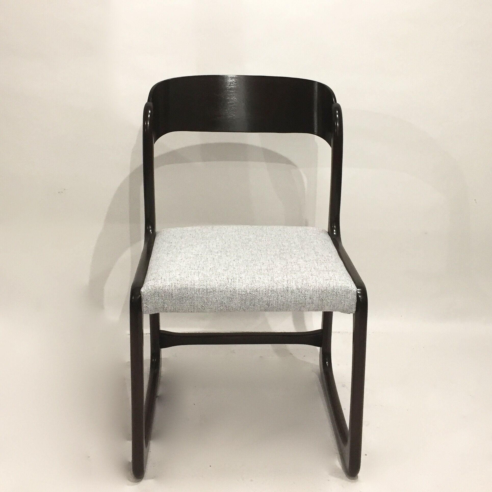 Series of 4 Retaped Baumann Chairs