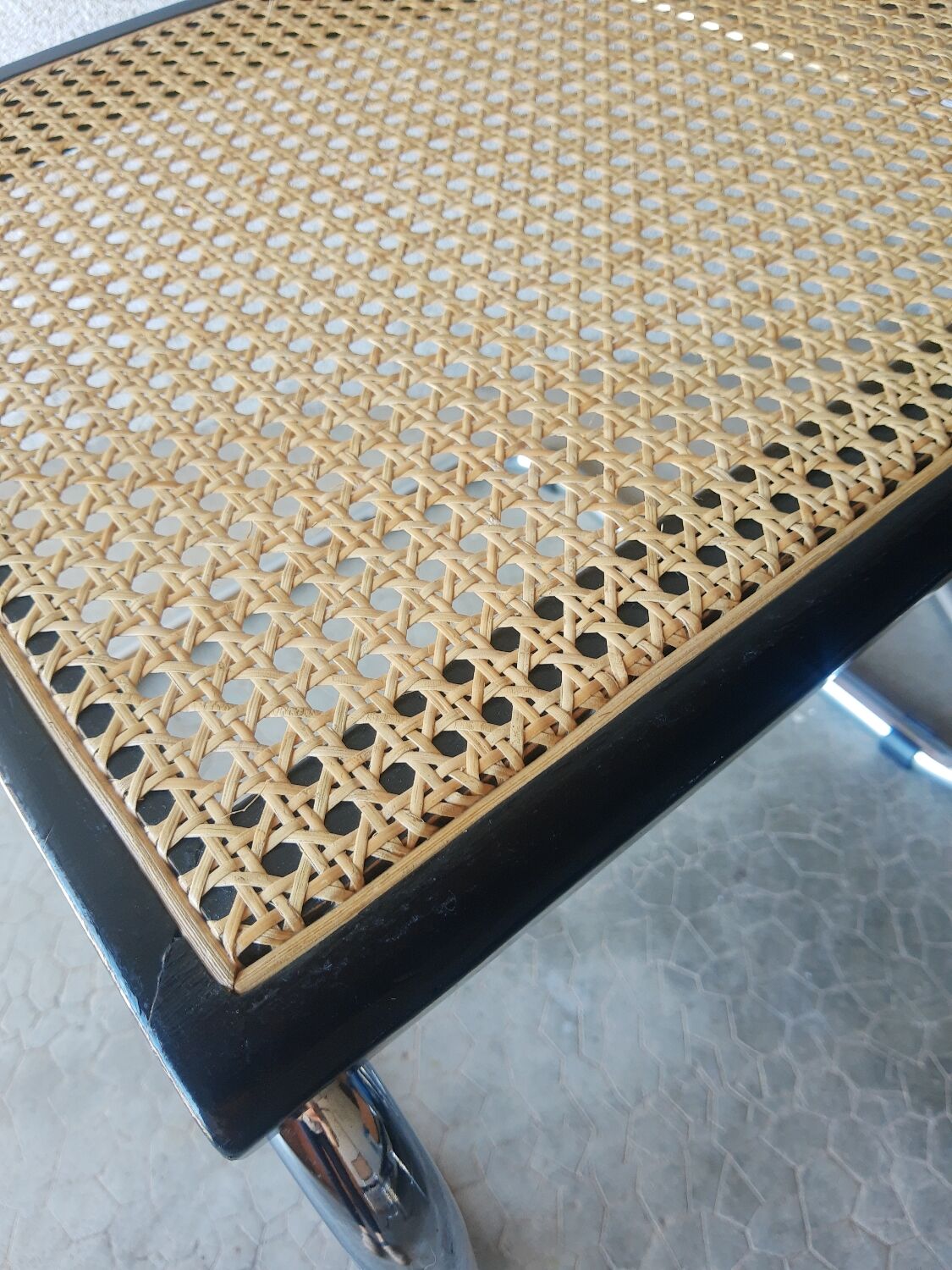 Set of 4 vintage Cesca B32 Marcel Breuer chairs