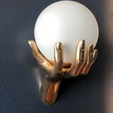 Bronze hand sconces, maison Arlus