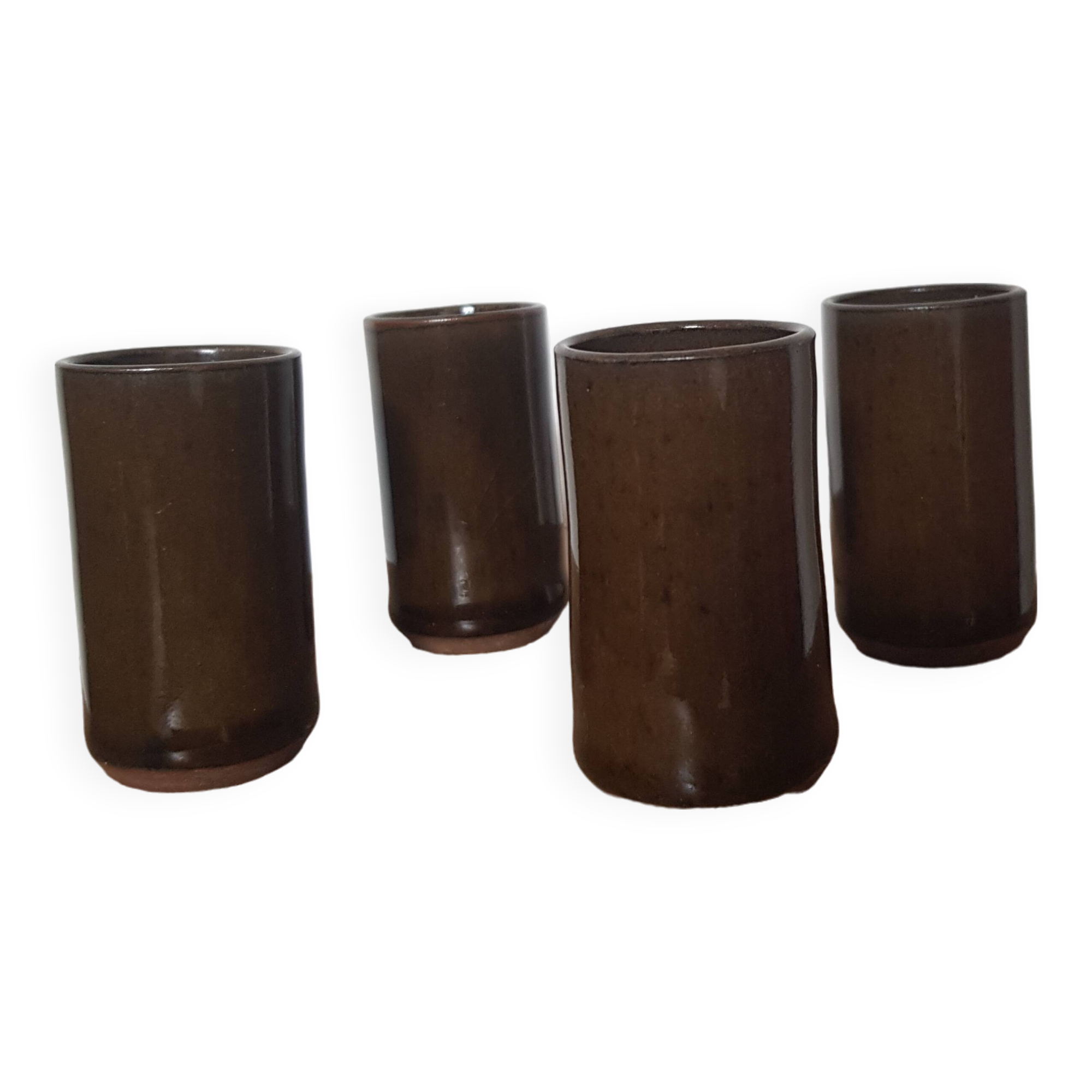 Set of 4 stoneware glasses