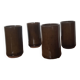 Lot de 4 verres en grès