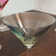Cocktail glasses in glass