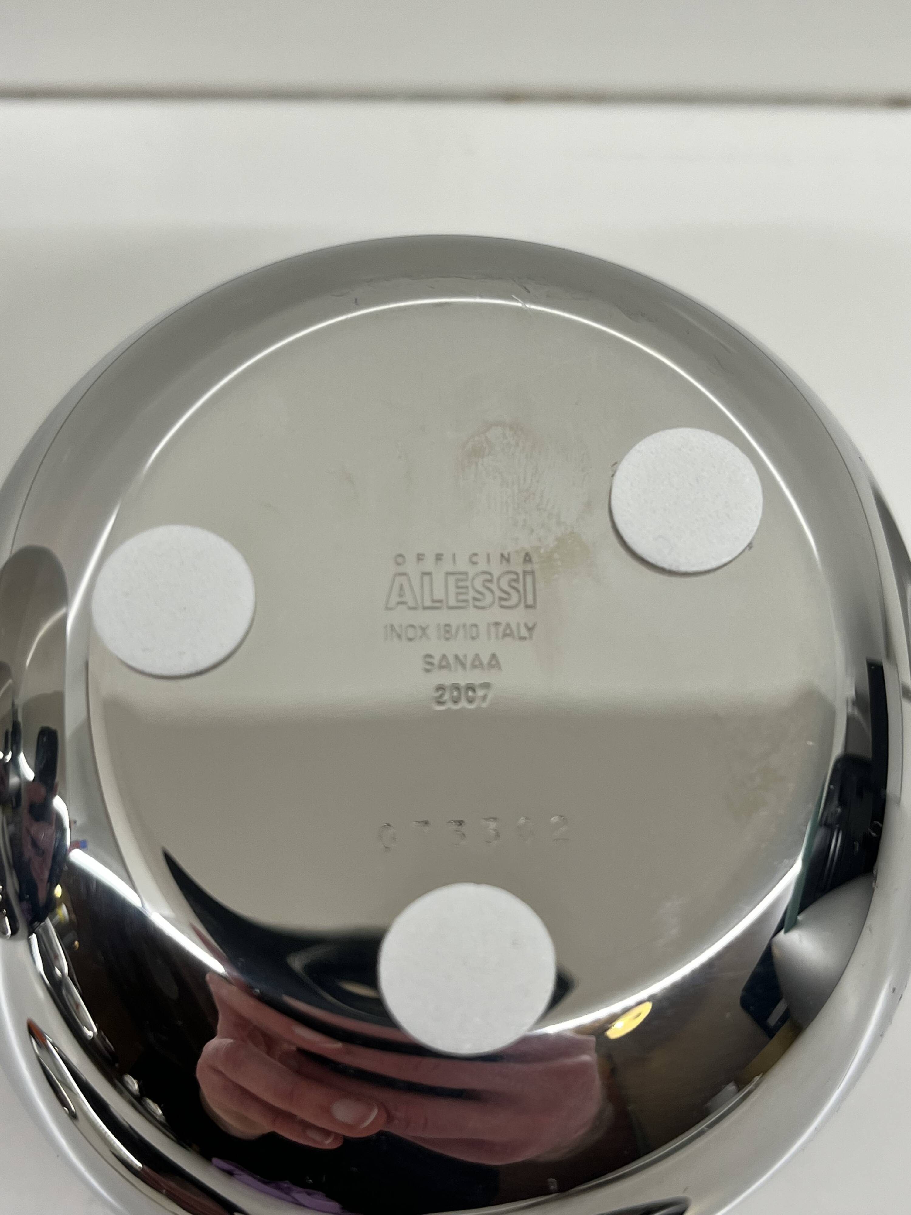 Alessi × sanaa – rare – "fruit basket" sugar bowl & creamer with tray