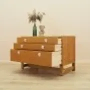 Danish oak and ash veneered chest of drawers with extendable top, 1970s
