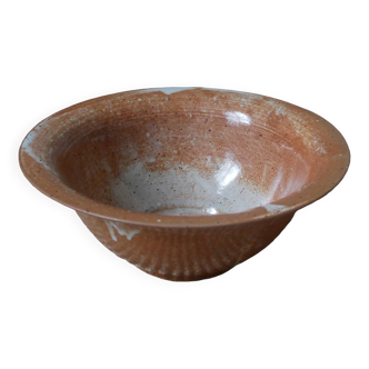 Ceramic stoneware salad bowl handmade pottery handcrafted bohemian country decoration