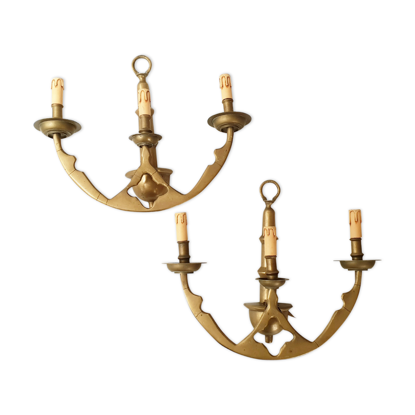 Pair of vintage 1950 aliton wall light