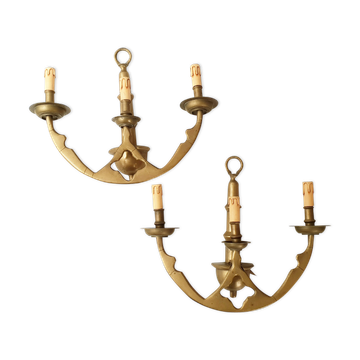 Pair of vintage 1950 aliton wall light
