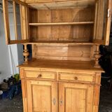 Antique 2-part pine sideboard