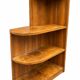 Art Deco corner shelf in French walnut, 1950.